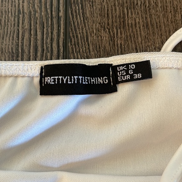 Pretty Little Thing White One Piece - Picture 6 of 6